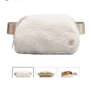 Lululemon Everywhere Fleece belt bag Natural Ivory/Trench color